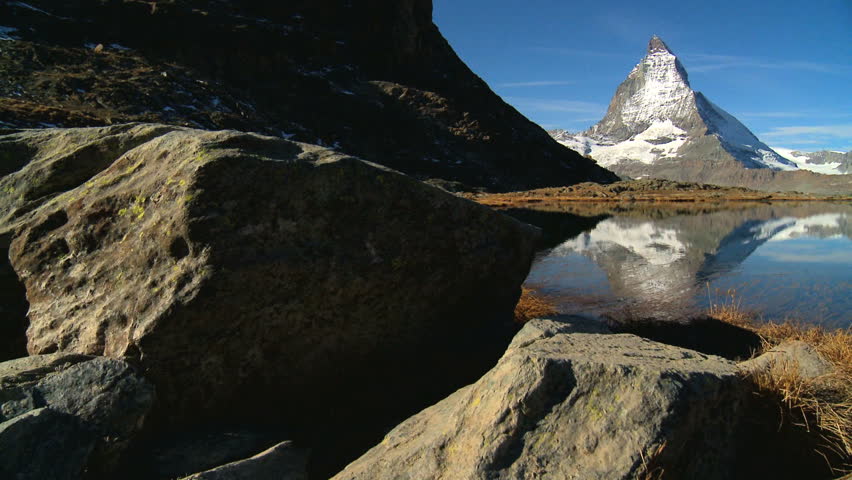 Inspiring view & reflection of the Matterhorn in Switzerland