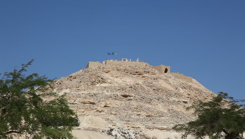 Tel Avdat National Park, Negev, Israel. Well excavated archaeological site, with remains of a major city from the Bronze Age and the Israelite period