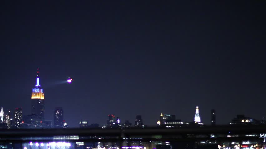 chopper pass above NYC