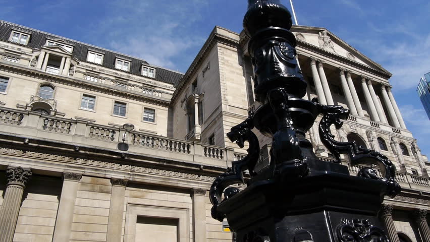 Bank of England, London. Camera move then hold.