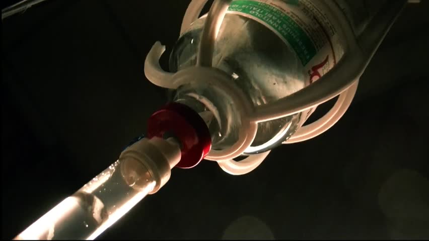 bottle of IV infusion