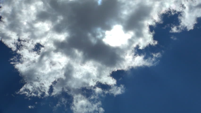 Clouds, Time Lapse, Timelapse, Sun through Puffy Clouds