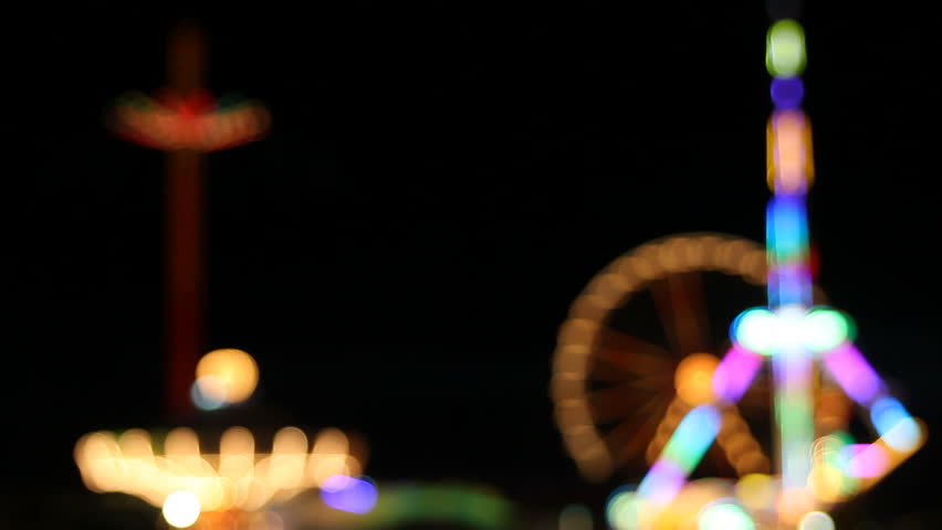 defocused lights at fair