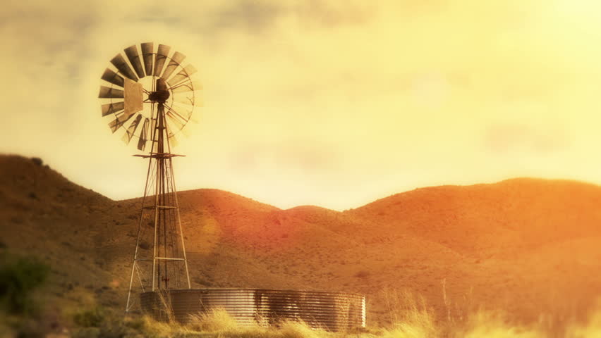 Spinning water pumping windmill in dry / arid area - Motionphoto Seamless Loop (use only the first 7 frames looped to create a small optimized GIF for web)
