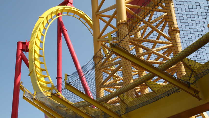 HONG KONG - JULY 19: Roller coaster in Ocean Park. shot on July 19, 2012 in Hong Kong, China.