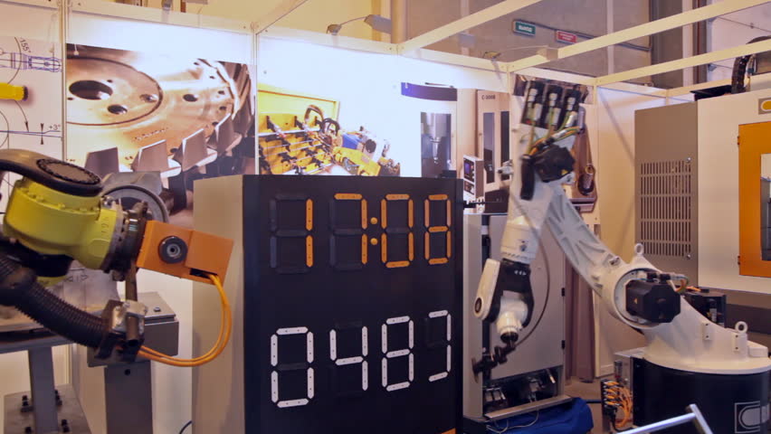 ZHUKOVSKY, RUSSIA - JUN 29: The international salon of arms and military technology "Engineering technologies 2012" on Jun 29, 2012 in Zhukovsky. The robot exhibition