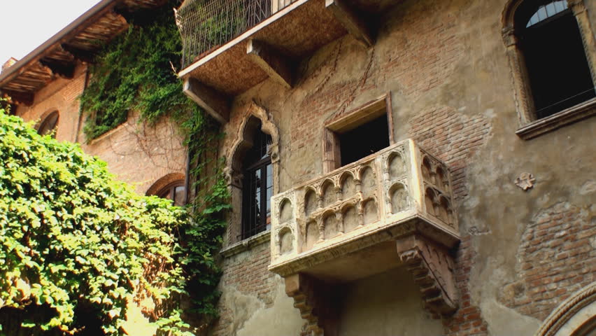 Juliet's balcony, made famous by William Shakespeare's play Romeo and Juliet