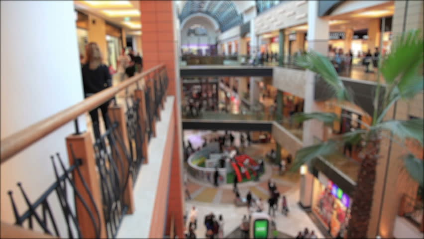time lapse people in the mall, de focus shoot