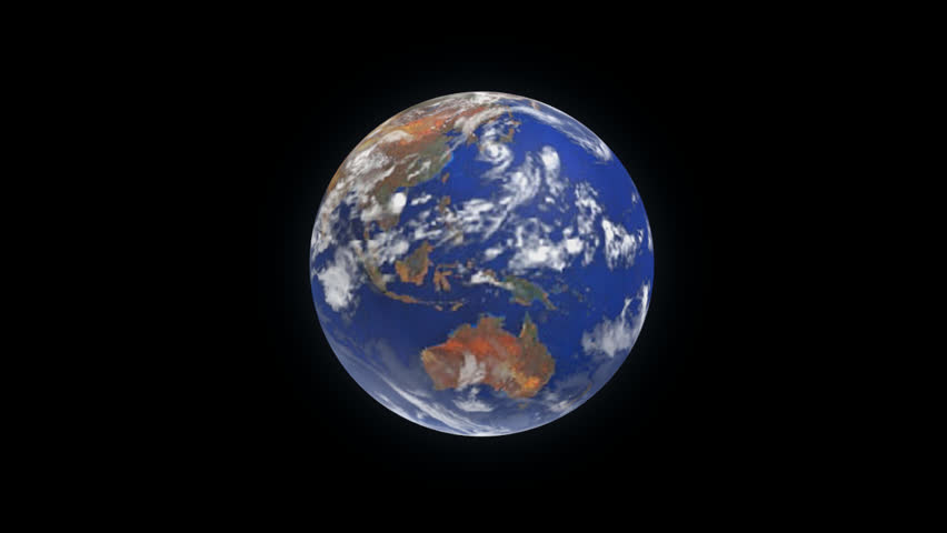 3D rotation of planet earth in universe world globe showing geographical location continents Australia Africa Europe America Asia Antarctica countries and ocean before zoom to Ireland 
