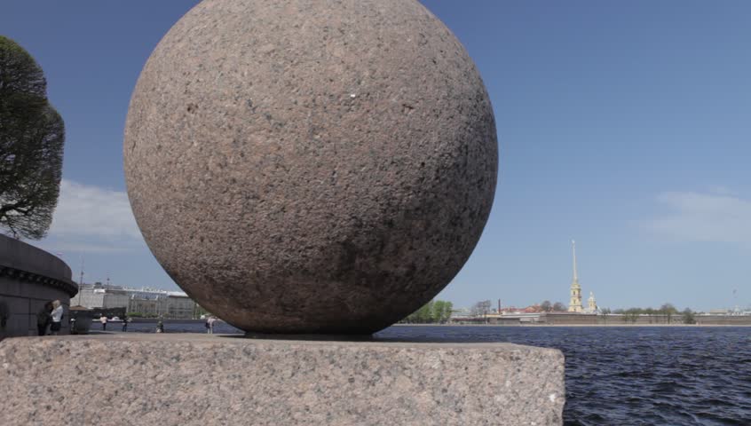 Russia Saint Petersburg Granite quay