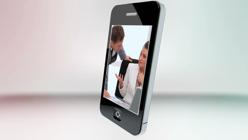 Animation with videos of co-workers together