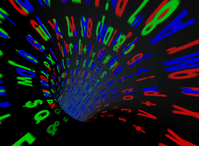 PAL - Motion 486: Travelling through a tunnel of streaming data (Loop).