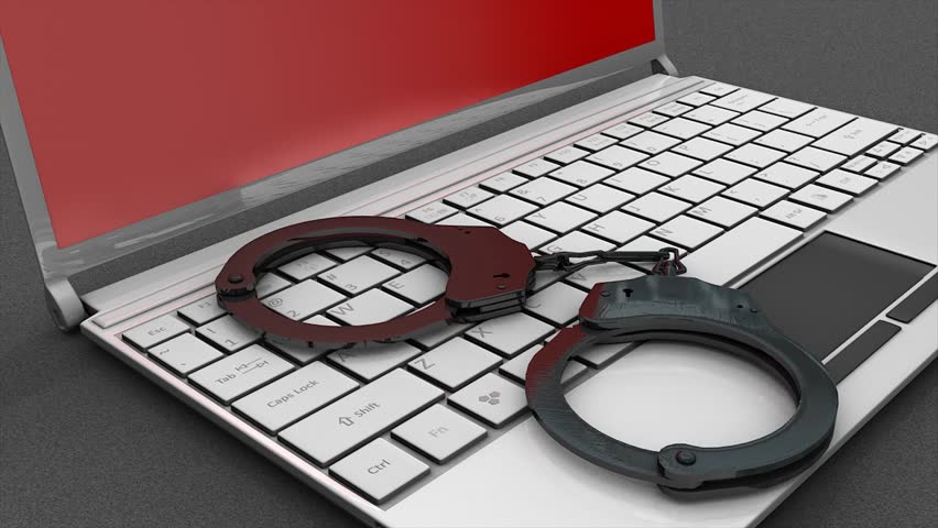 Cyber crime concept anmation.