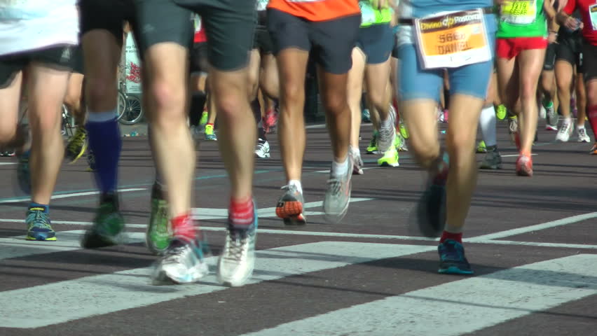 VALENCIA, SPAIN - NOVEMBER 18: Runners compete in the XXXII Valencia Marathon on November 18, 2012 in Valencia, Spain. 