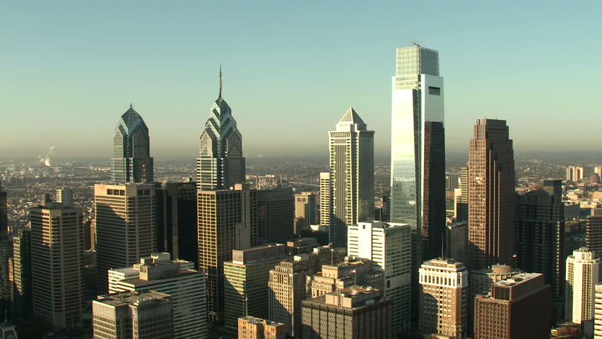 Aerial shot of Philadelphia