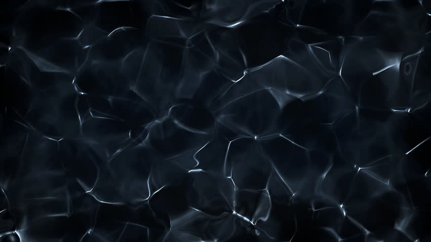 Blue And Fancy Micro Organic Water Surface Soft Motions In Dark cold Environment In Molecular Scale