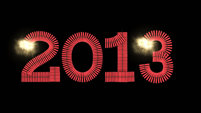 Chinese Fire Crackers - 2013Exploding Chinese Firecrackers in a 2013 shape. With alpha channels and shadows. Use multiple clips to create your own text.