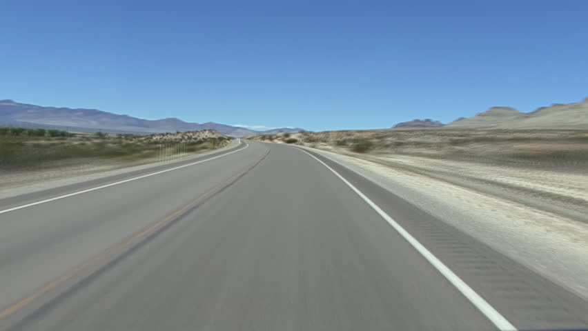 Fast time lapse POV of driving from Alamo, Nevada on Highway 93 to the junction/east end of Highway 375