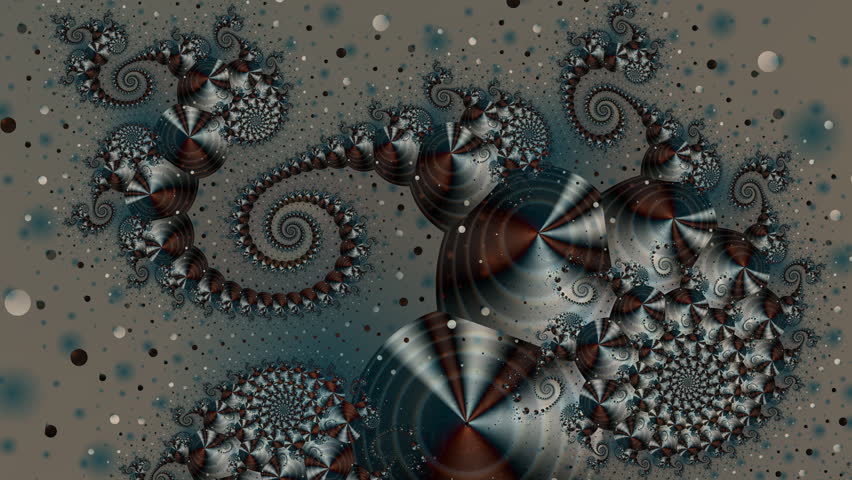 Spiral composition with shifting color background