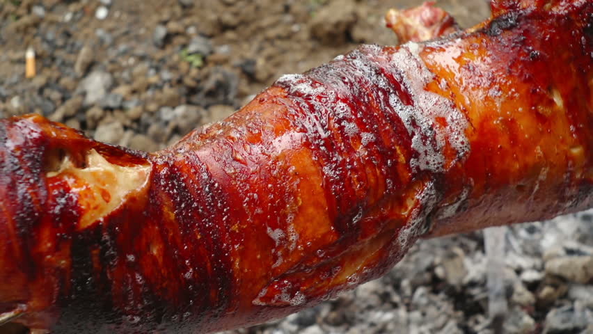 SUPER 35MM CAMERA - Pig on a spit. 