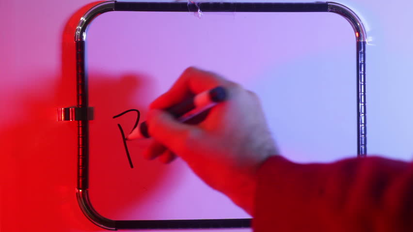Writing prepare on a whiteboard