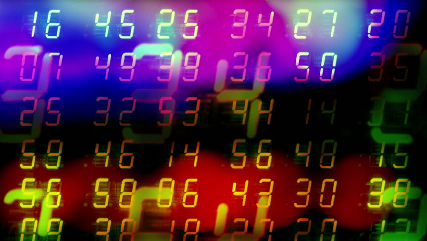 numerical digital display made from an LED clock counter