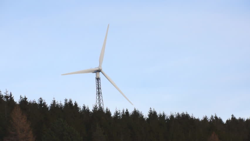 Closeup of a windmill