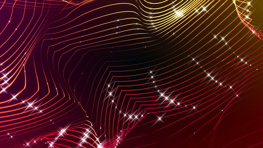 Hyatte - Glamorous Abstract Video Background Loop /// Warm coloured thin lines with some flashing bright lights tied to it. Laid back yet kind of glamorous and avantgardistic.