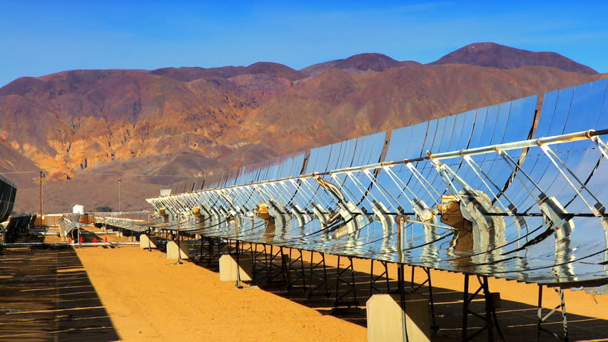 Solar panels harnessing the power of the sun