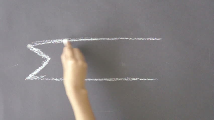 The End Chalk Drawing