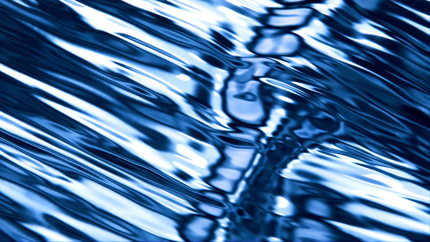 Blue liquid with animated reflections