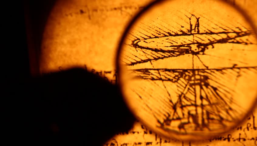 Photo of the Vitruvian Man by Leonardo Da Vinci from 1492