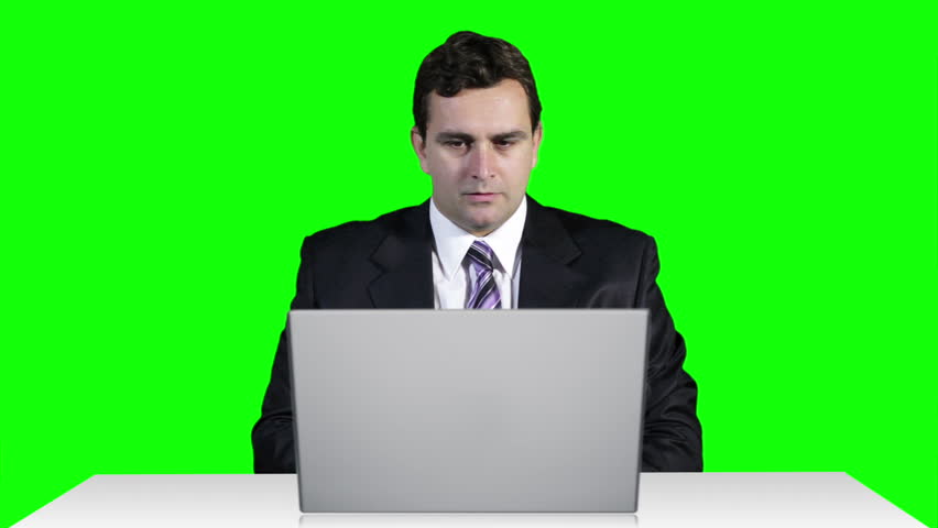 Young Businessman Working Table Terrible News Computer Greenscren 14

Footage was shot against green screen and is keyed out.
The bg is pure green removing it is easy
Green spills are removed