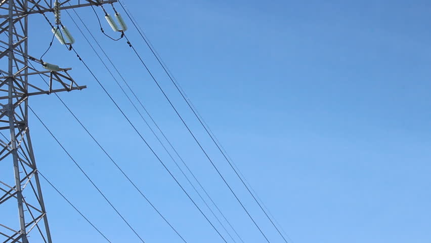High voltage towers, insulators 