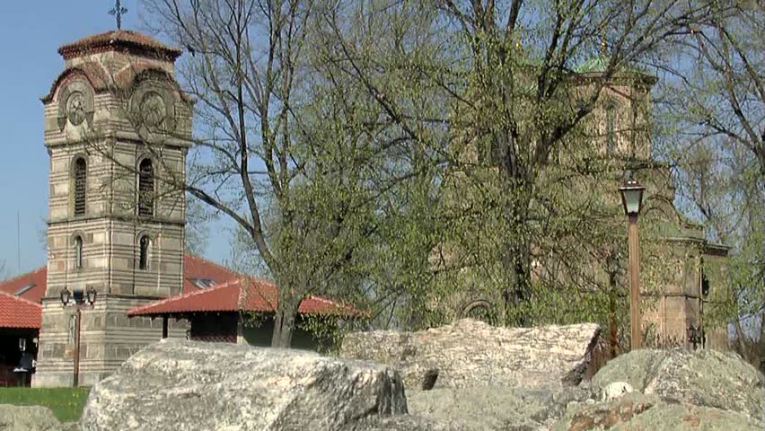 Serbian capital city and orthodox church Lazarica, XIV century