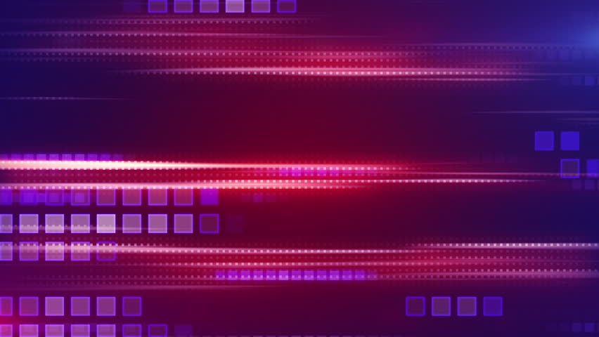 megenta stripes and squares tech background loop