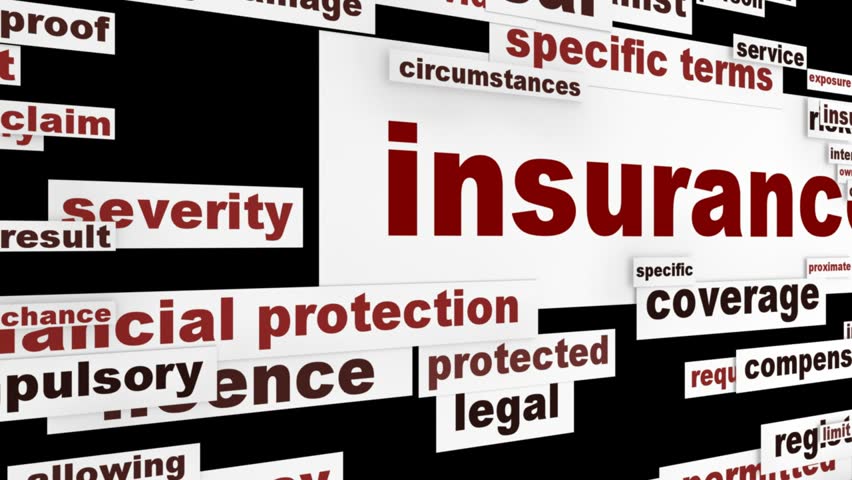 Insurance message conceptual design. Risk management message concept