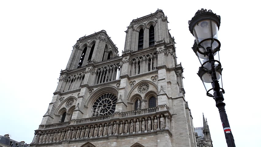 Notre Dame Cathedral in Paris, France, Our Lady Church, French Architecture