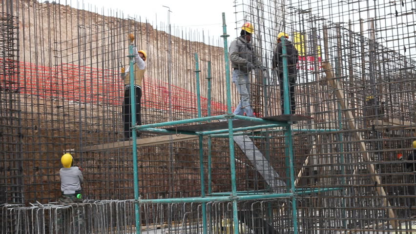 KONYA, TURKEY - FEB 16 2013: Sequence: Construction of Selcuk Municipality Convention Center Feb 16, 2013, Konya, Turkey. 