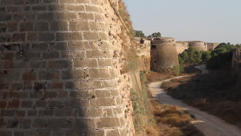 Corner of city wall in Famagusta, North Cyprus