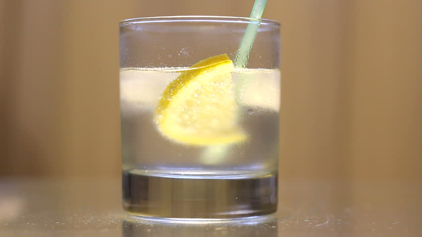 Drinking lemonade
