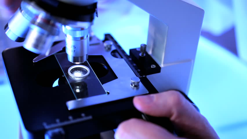 Laboratory equipment being used for patient healthcare