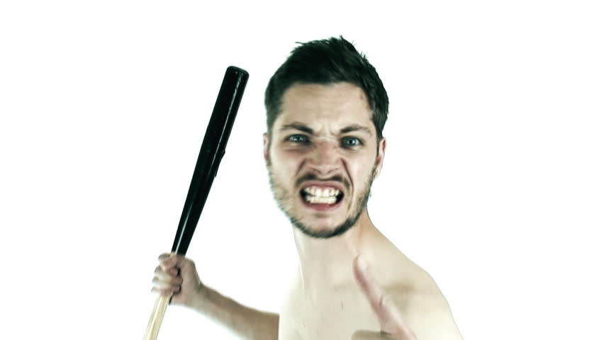 Video sequence all about frustrations, violence and a baseball bat...