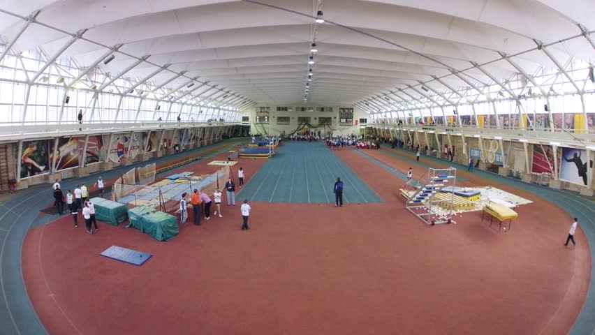 Final races for sprint competition. Timelapse