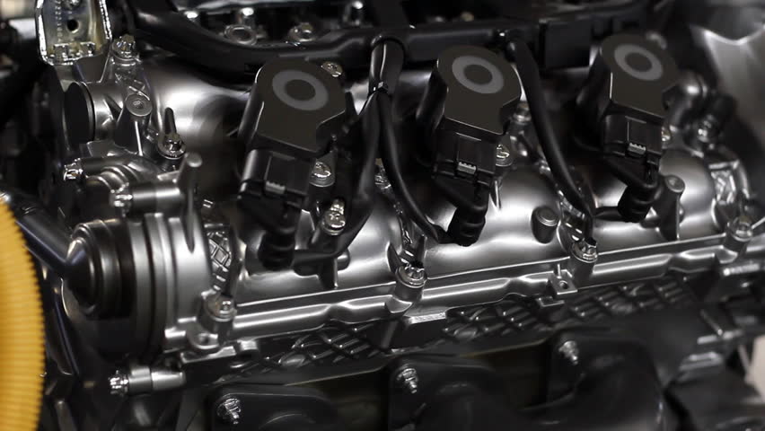 car hybrid engine detail