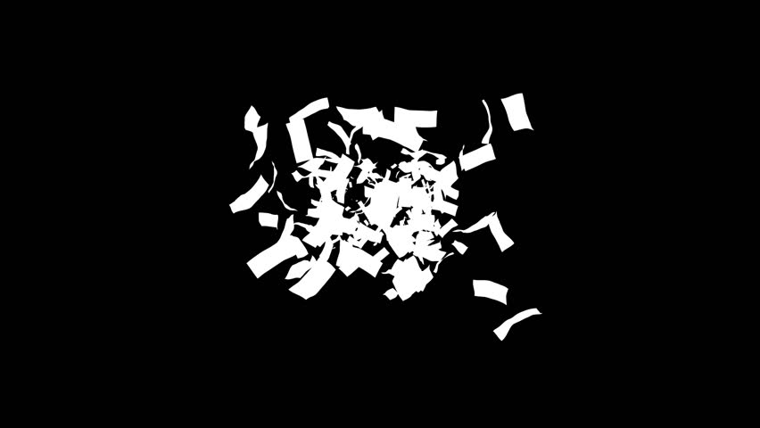 Hundred dollar bills burst of money. Made with 100 dollar bills, includes alpha matte.