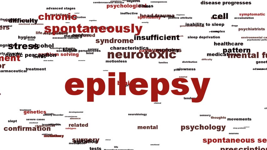Epilepsy mental health symbol animation. Neurological disorder icon concept
