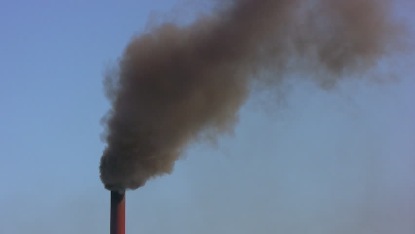Clouds of black smoke spewed from the high iron pipe on the bright blue cloudless sky. Those who care about the fate of our planet, can not look calmly
