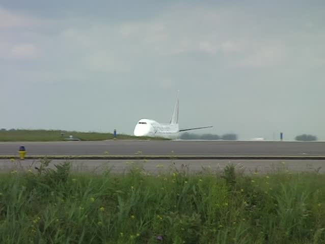 Airplane taking off from Schiphol airport in the Netherlands
