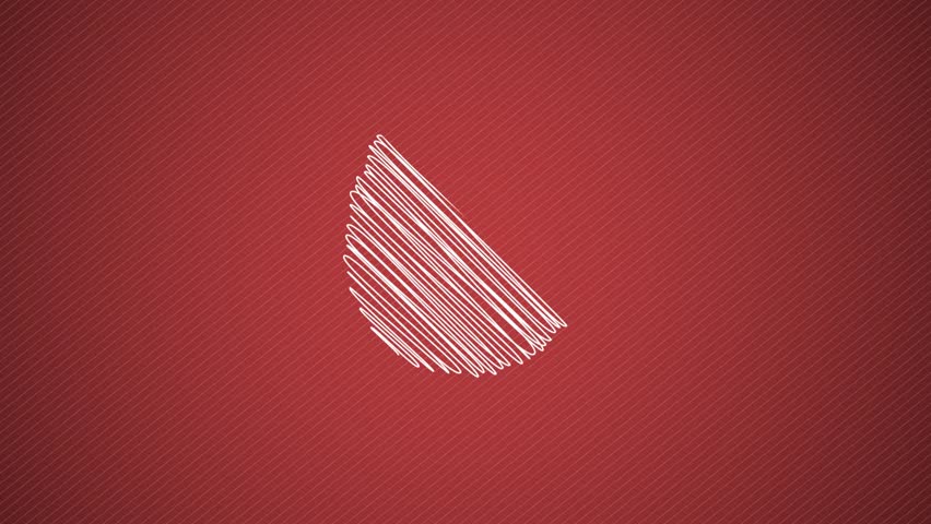 Happy Easter Egg painting on red background